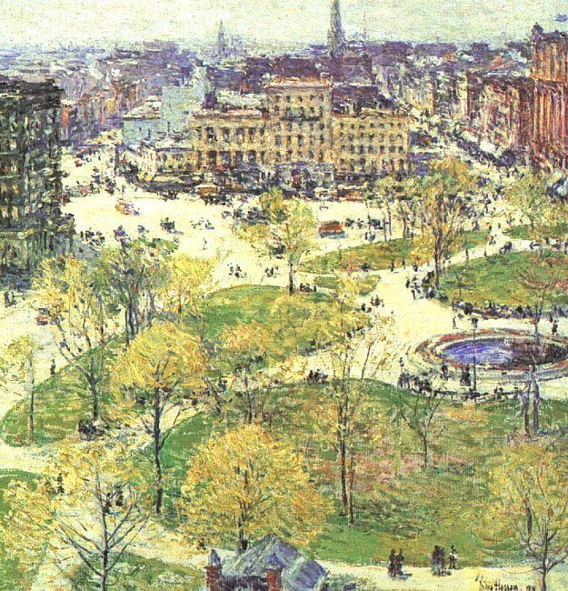Childe Hassam Union Square in Spring China oil painting art